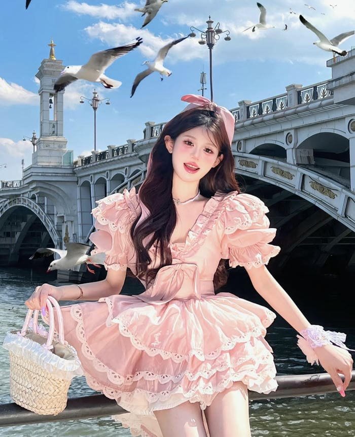 ảnh gái trung quốc váy tiểu thư