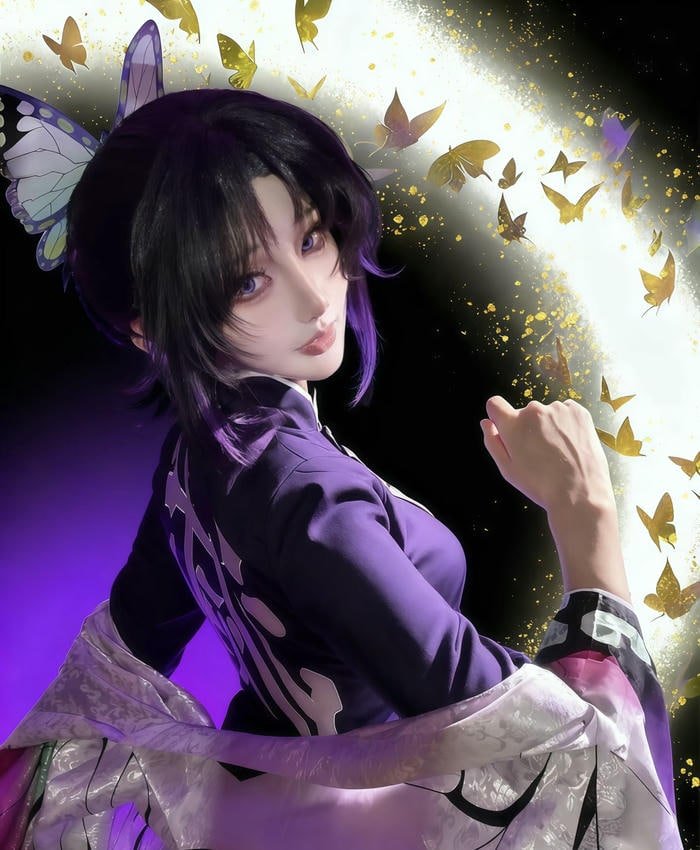 hình ảnh coslay shinobu áo khoác đẹp