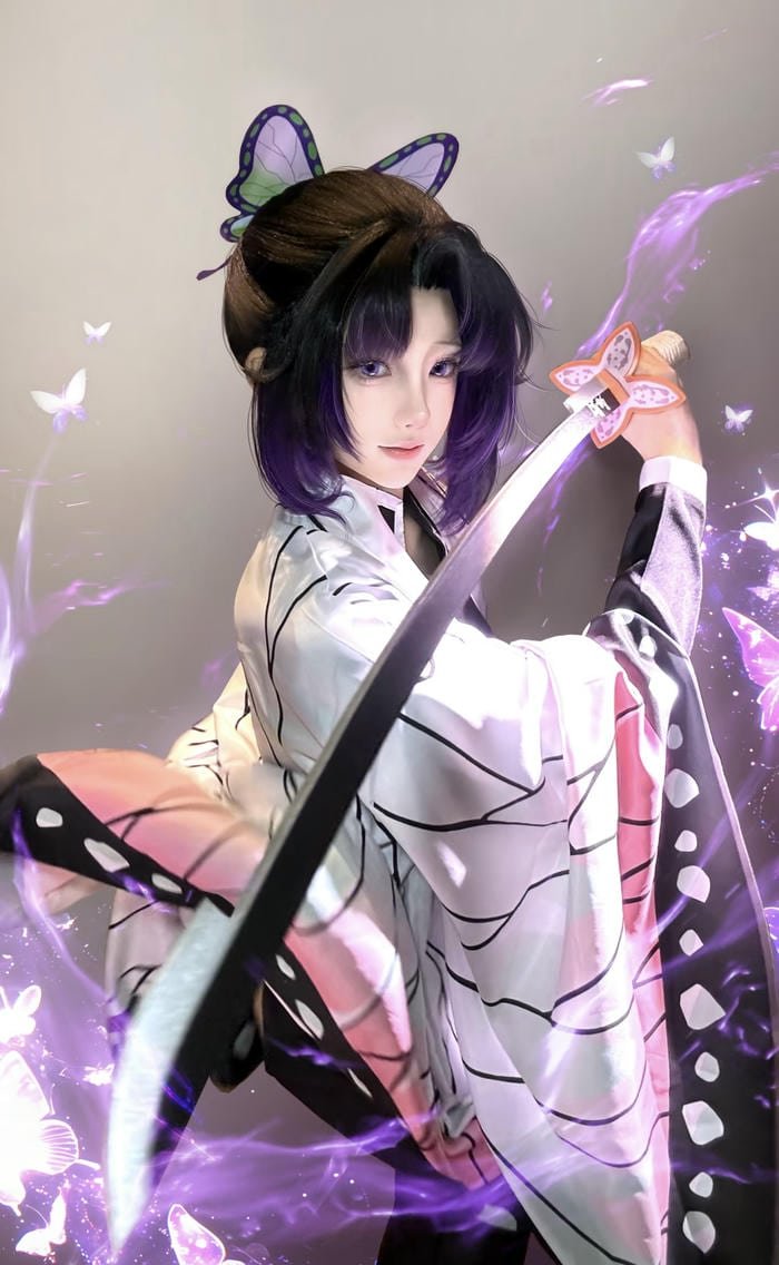 hình ảnh coslay shinobu chi tiết hoa