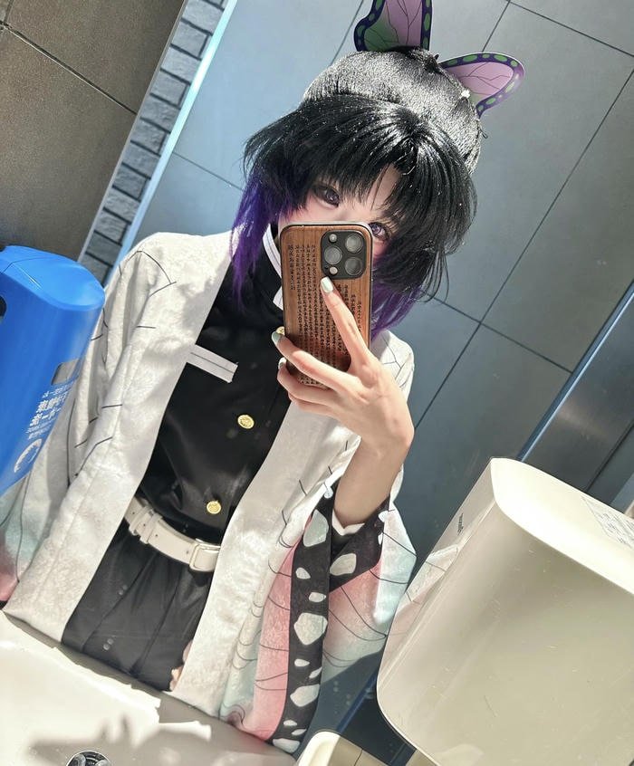 hình ảnh coslay shinobu phụ kiện tóc