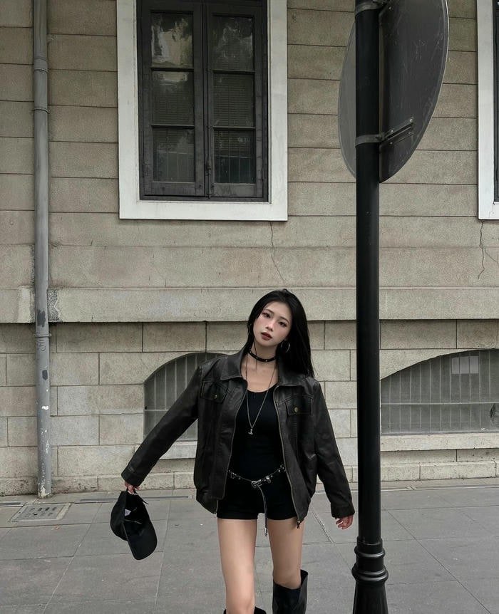 hình ảnh gái trung ngầu phong cách