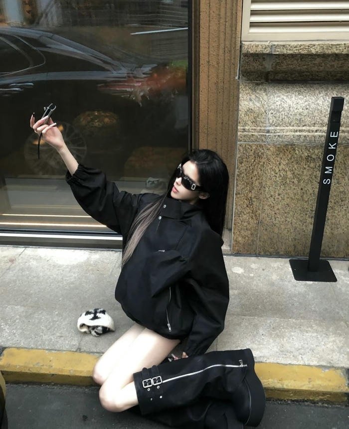 hình ảnh gái trung thần thái ngầu