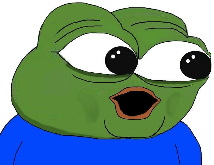 hình ảnh meme ếch xanh biểu cảm bất ngờ