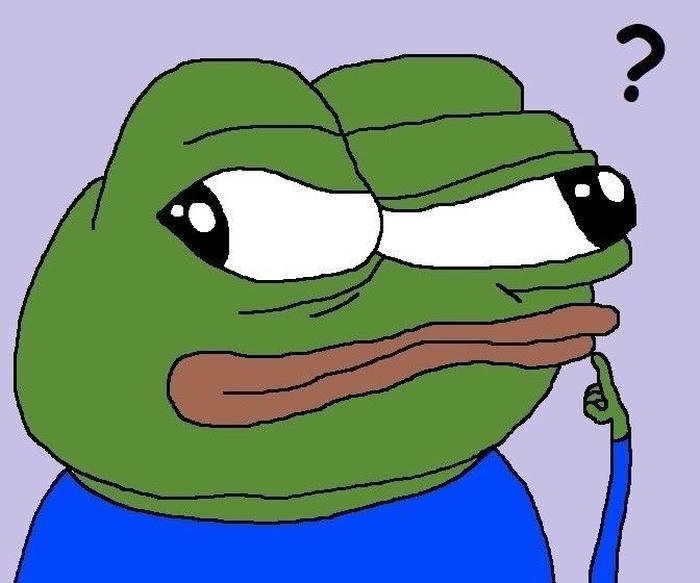 hình ảnh meme ếch xanh gương mặt khó hiểu