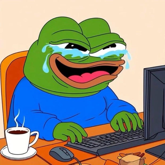 hình ảnh meme ếch xanh khóc nước mắt đầm đìa