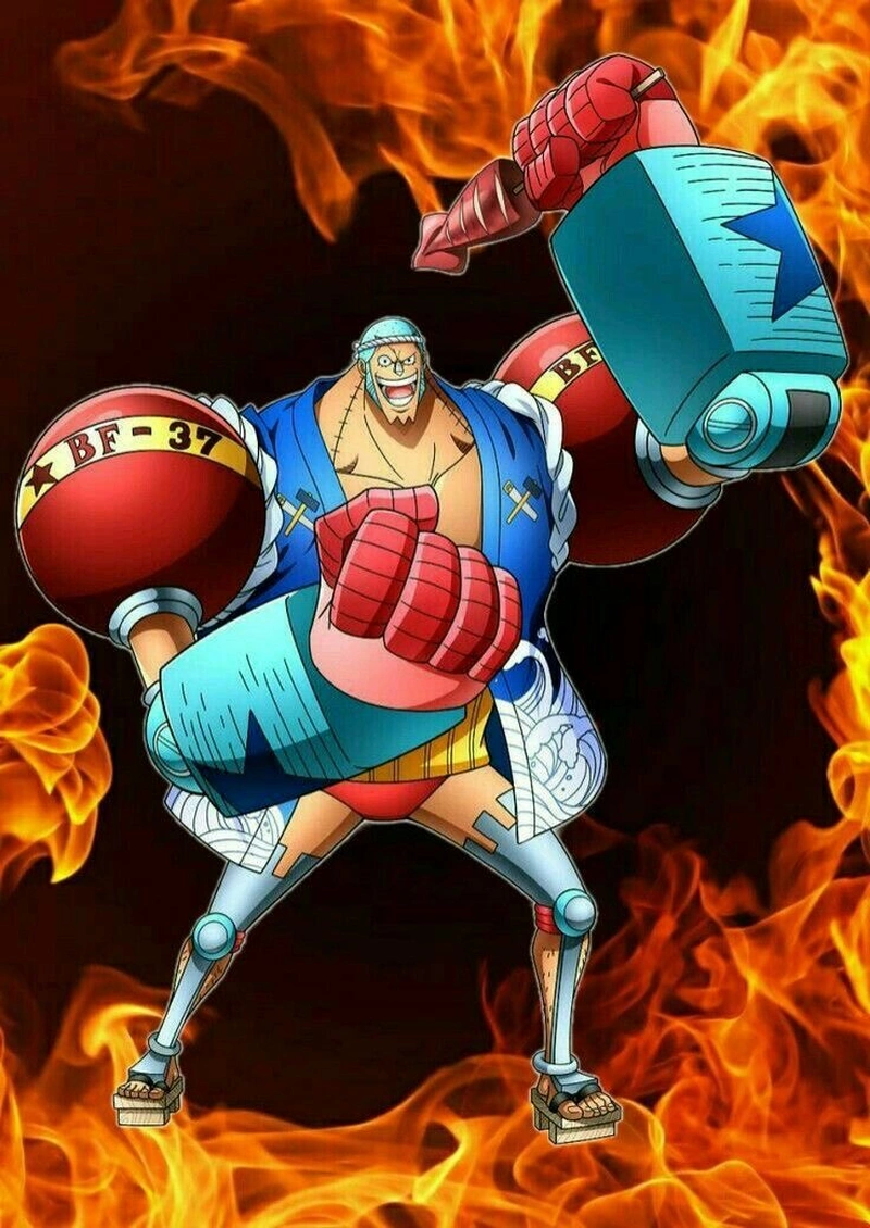 Ảnh Franky dưới ánh sáng làm nổi bật chi tiết máy