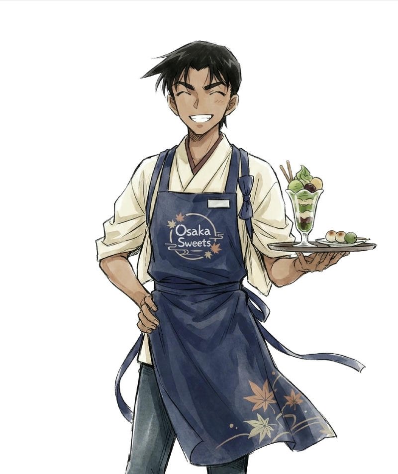 Ảnh Hattori Heiji nghệ sĩ với ánh mắt đầy cuốn hút