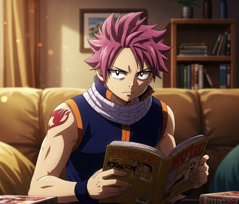Ảnh Natsu Dragneel nổi bật chủ đề hành động