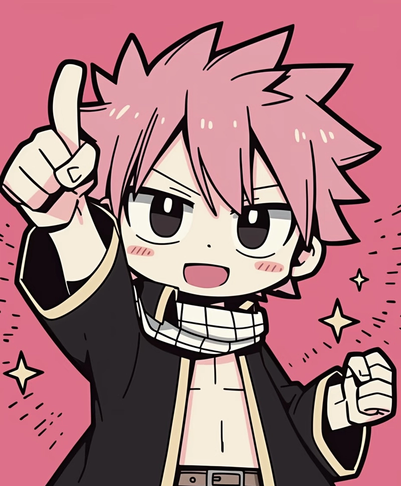 Ảnh Natsu Dragneel thần thái cuốn hút mạnh mẽ