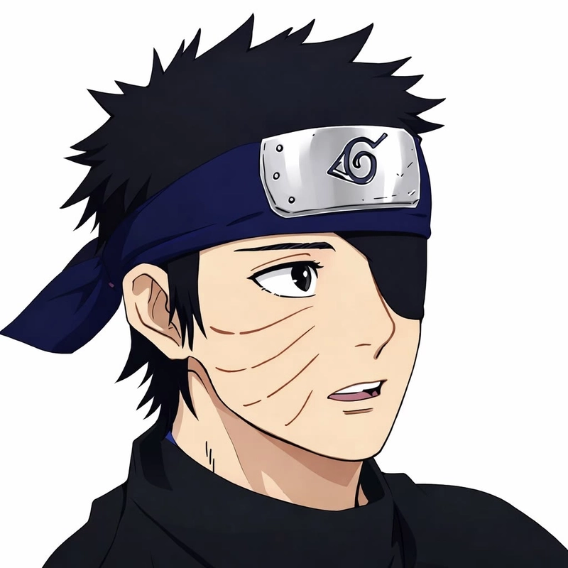 Ảnh Obito với mặt nạ che nửa khuôn mặt