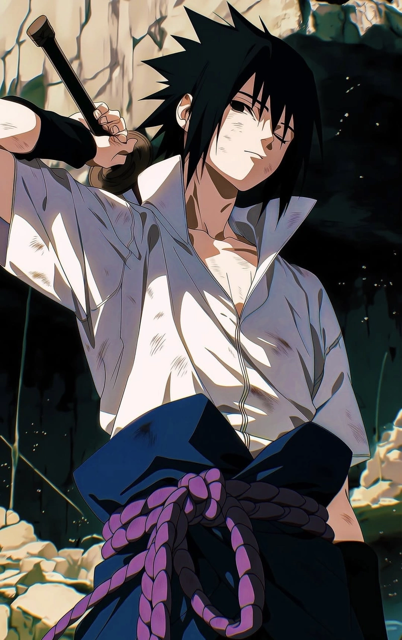Ảnh Sasuke ngầu trong khung cảnh đầy cảm xúc