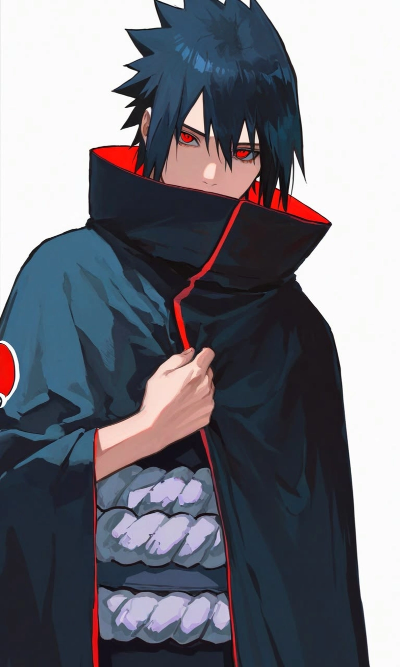Ảnh Sasuke ngầu với vẻ ngoài nổi bật và cá tính