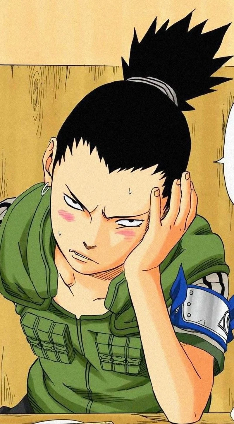 Ảnh Shikamaru với ánh mắt sắc nét đầy logic