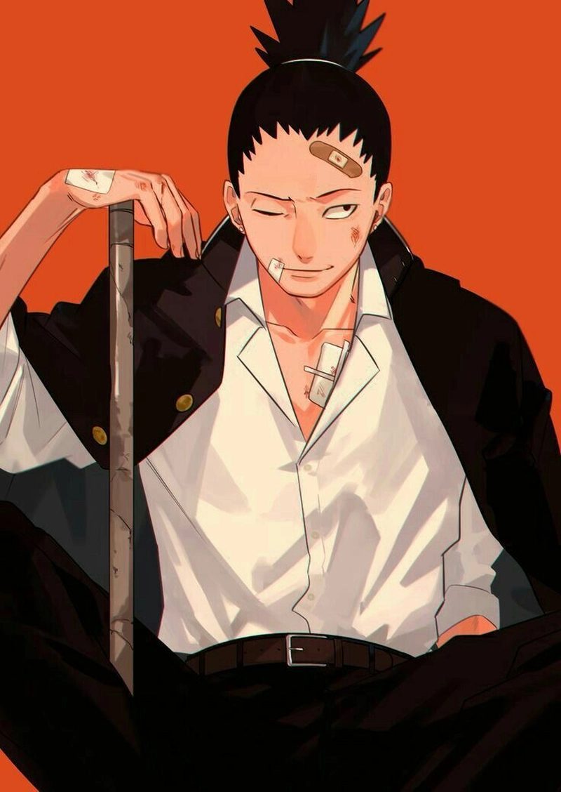 Ảnh Shikamaru với dáng đứng thoải mái tự nhiên