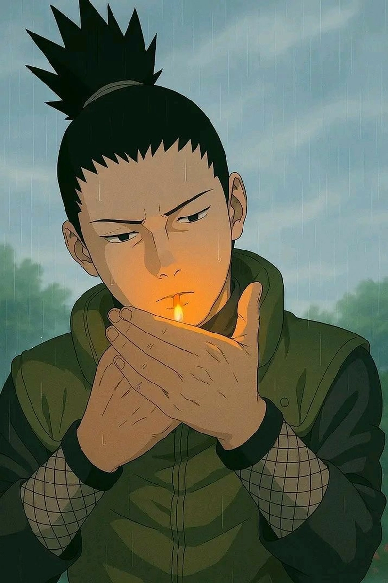 Ảnh Shikamaru với nét mặt nhẹ nhàng tự nhiên