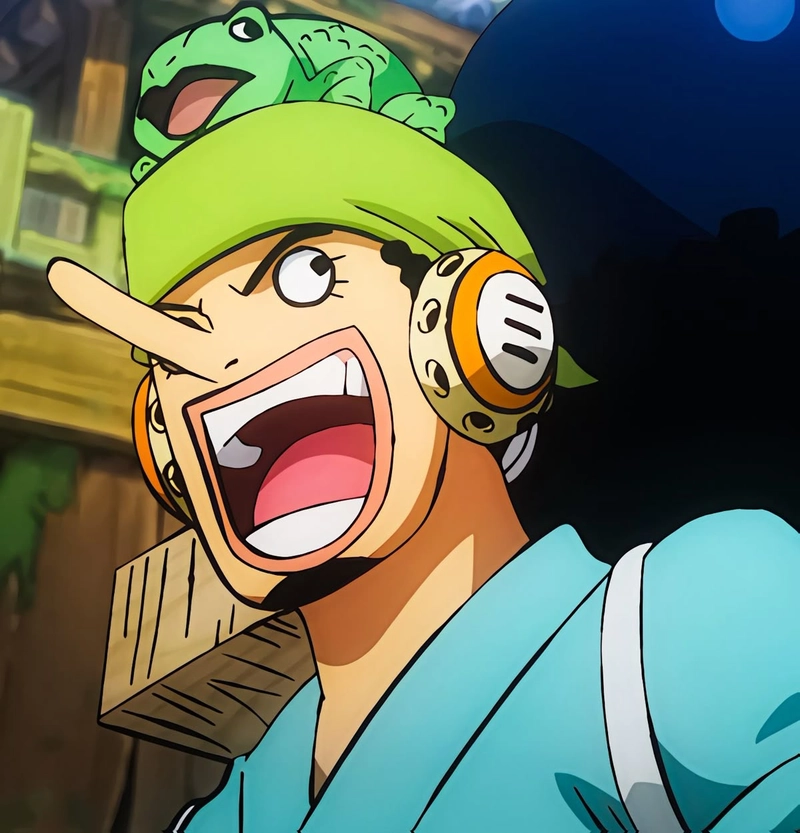 Ảnh Usopp với biểu cảm vui nhộn tự nhiên