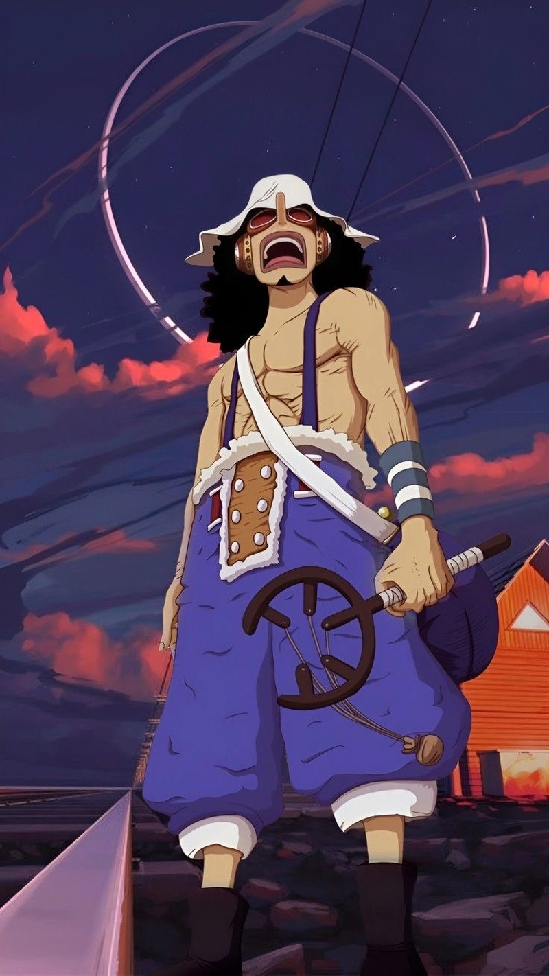 Ảnh Usopp với nụ cười tinh nghịch đầy năng lượng