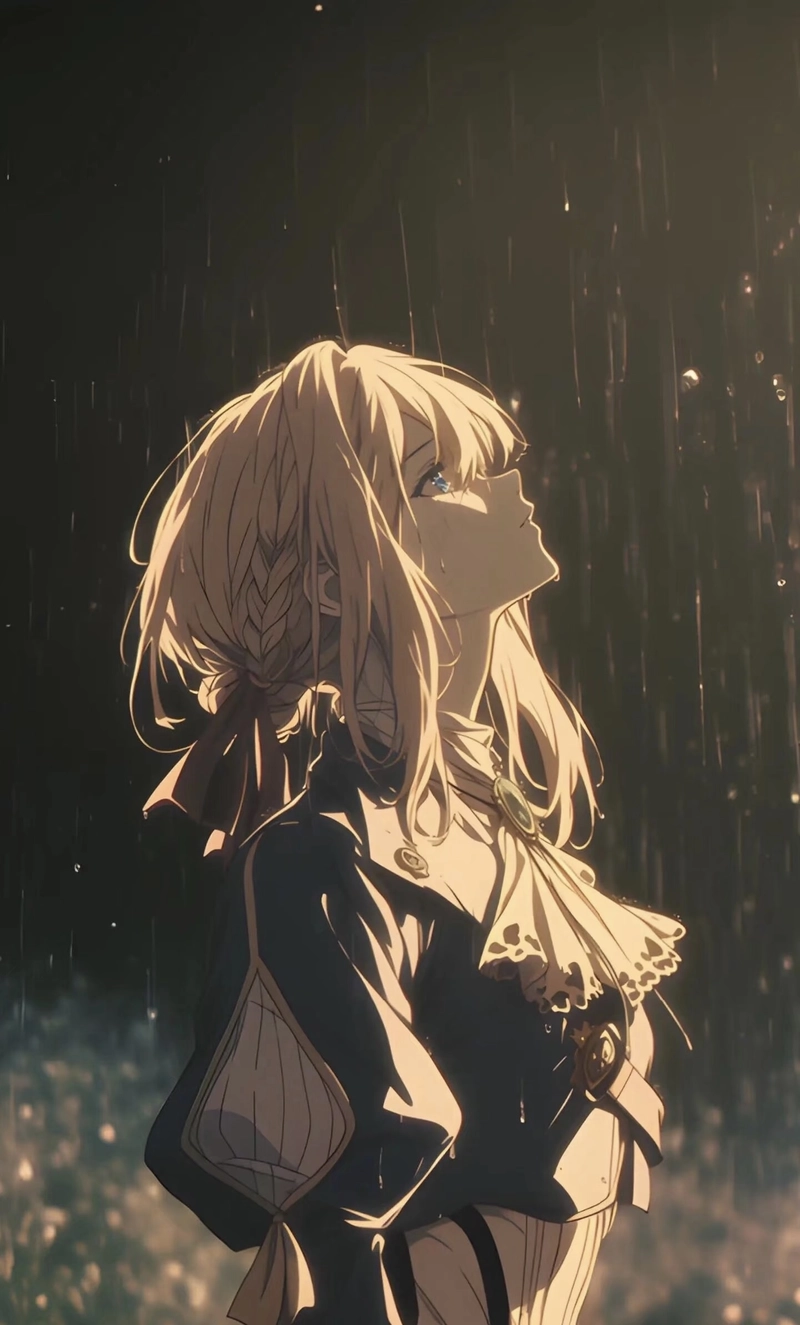 Ảnh Violet Evergarden trong trang phục cổ điển châu Âu thanh lịch