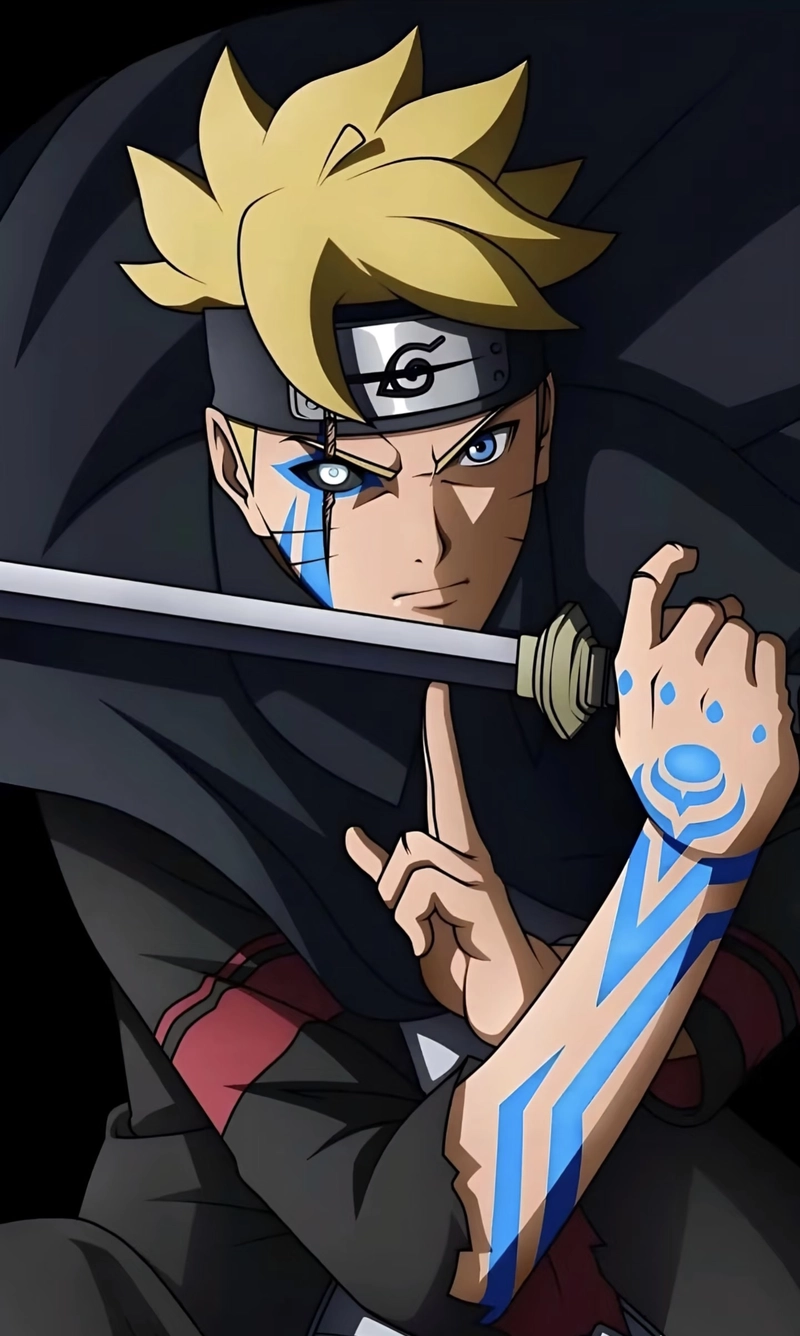 Ảnh anime boruto thể hiện khoảnh khắc chiến đấu mạnh mẽ