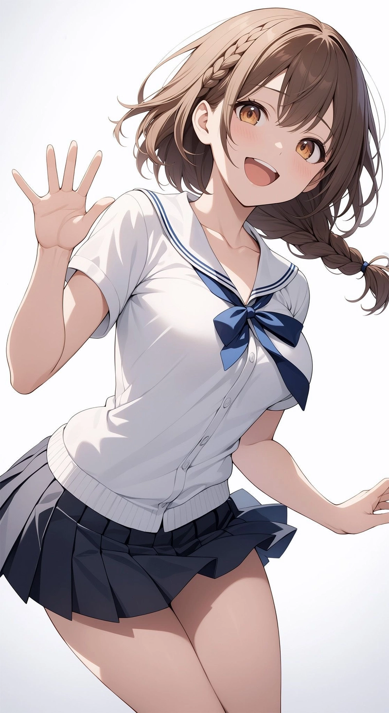 Ảnh anime nữ học sinh dịu dàng thanh thoát