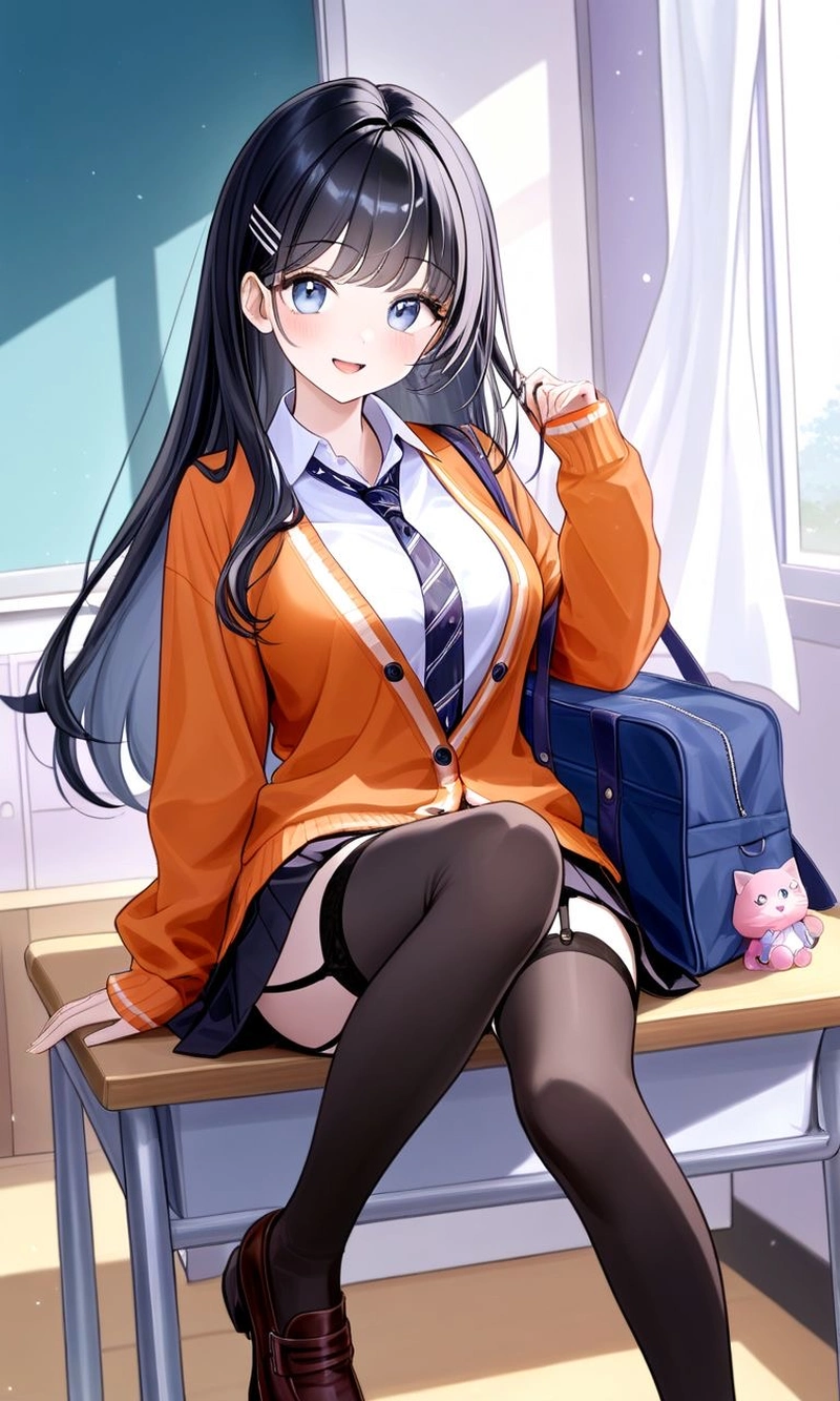 Ảnh anime nữ học sinh thanh lịch tinh tế