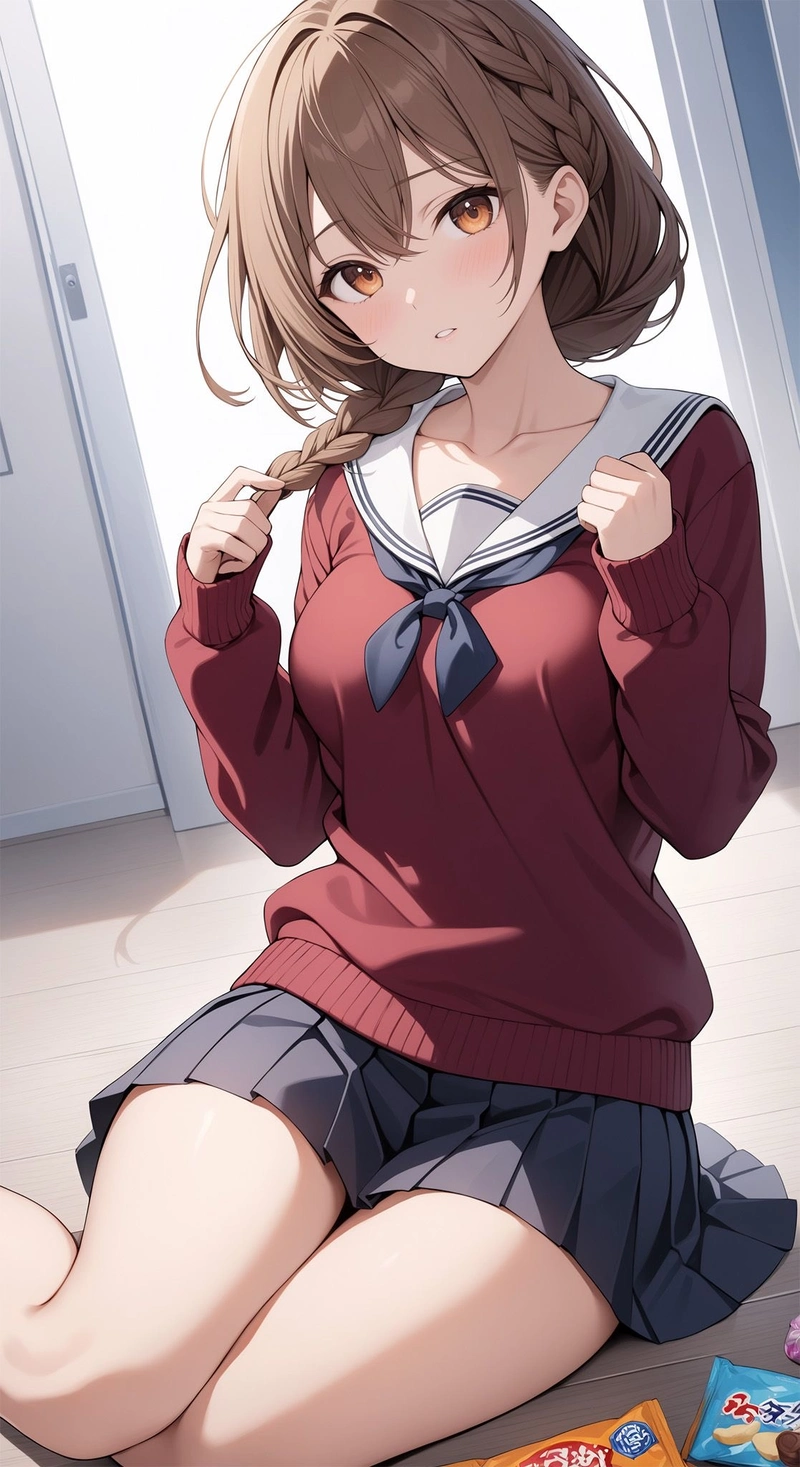Ảnh anime nữ học sinh xinh đẹp dễ thương