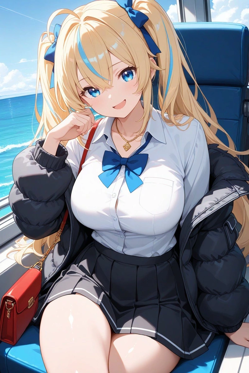 Ảnh anime nữ sinh xinh đẹp nhẹ nhàng