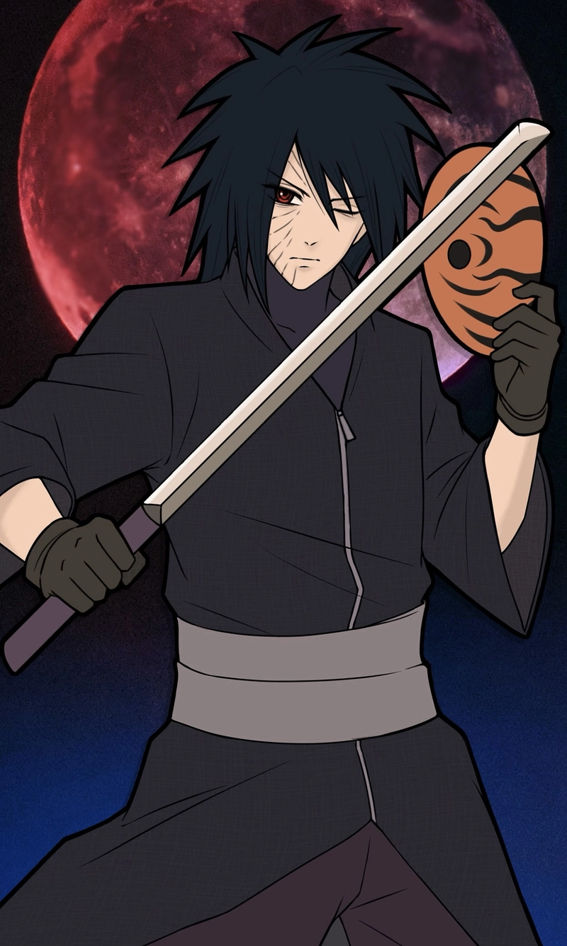 Ảnh anime phong cách ninja mạnh mẽ Obito