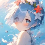 Ảnh anime rem với phong cách hoạt hình sinh động