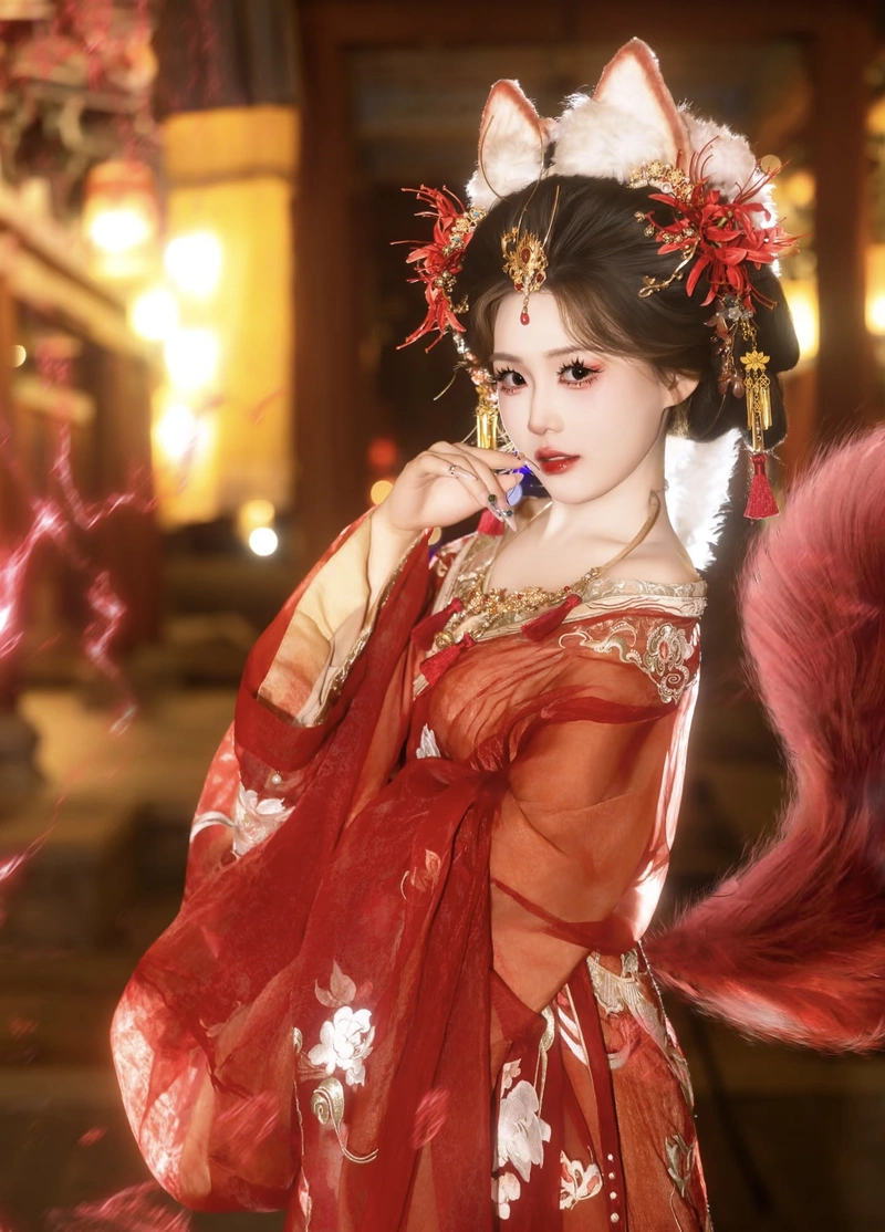 Ảnh gái xinh cosplay hồ ly với trang phục nổi bật