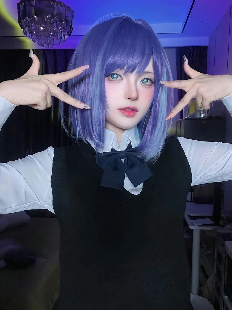 Ảnh gương mặt sáng đẹp kiểu cosplay Kurokawa
