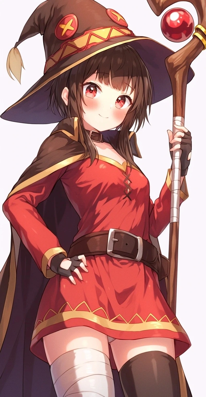 Ảnh megumin anime với biểu cảm đáng yêu cuốn hút