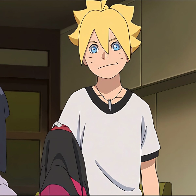 Ánh nhìn ấm áp của boruto trong ảnh anime boruto