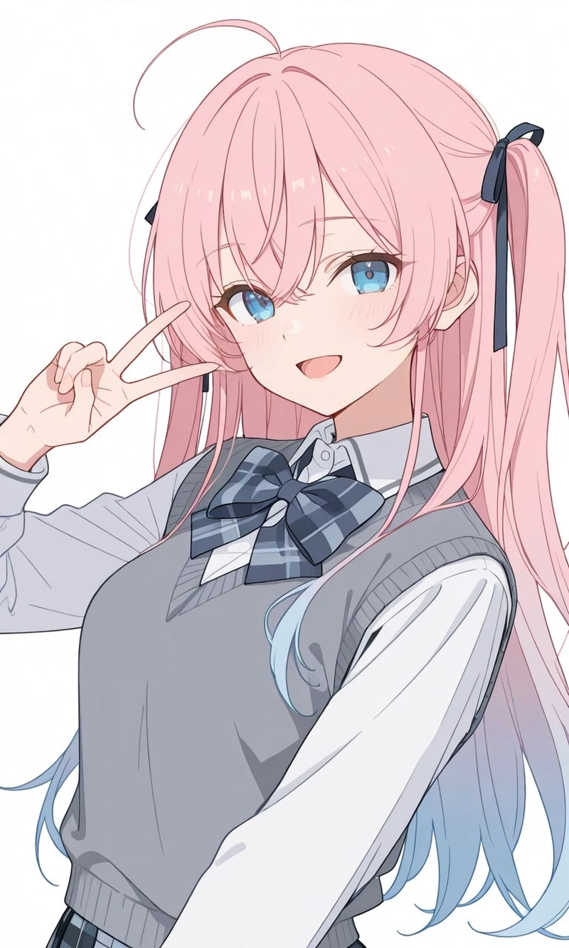 Ảnh nữ học sinh anime đáng yêu trong sáng