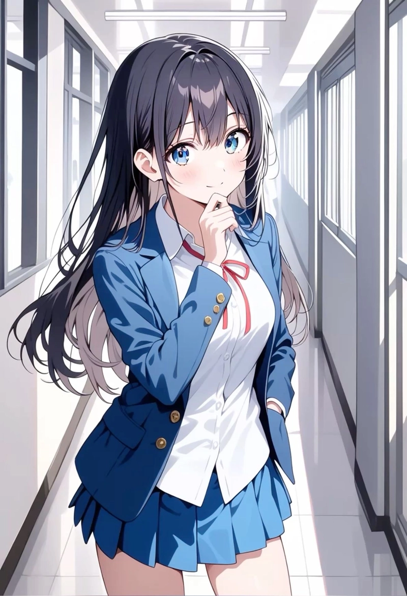 Ảnh nữ học sinh anime xinh đẹp mê hoặc