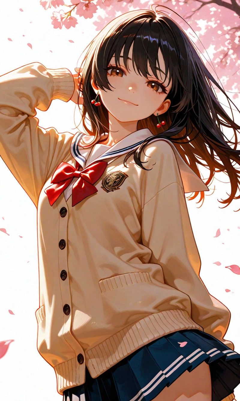 Ảnh nữ sinh anime ngọt ngào ấm áp