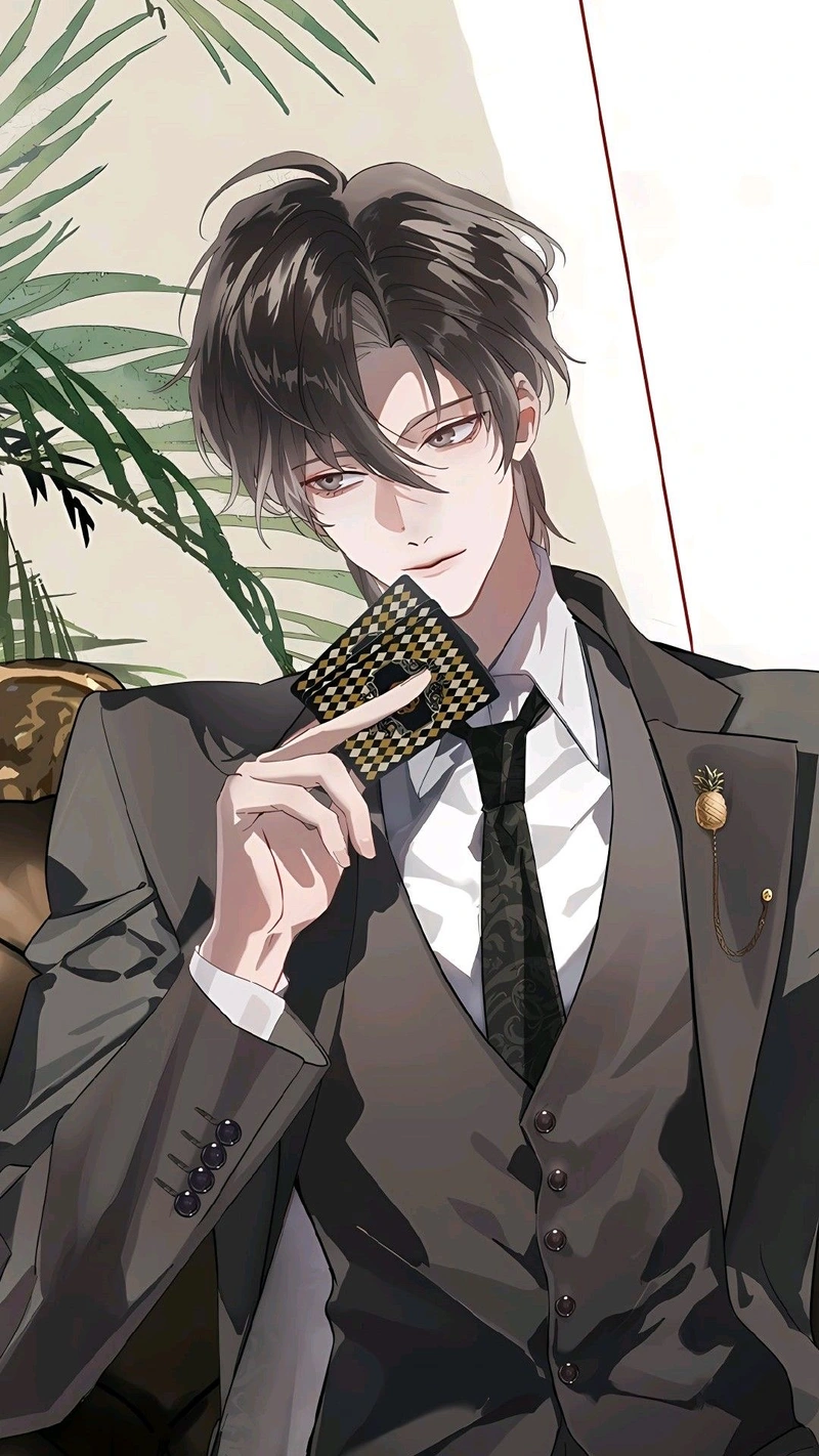 Ảnh tổng tài anime với phong thái lãnh đạo đặc trưng