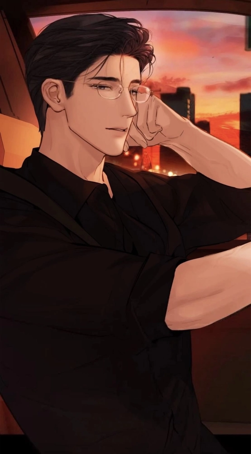 Ảnh tổng tài anime với thần thái quyền lực rõ nét