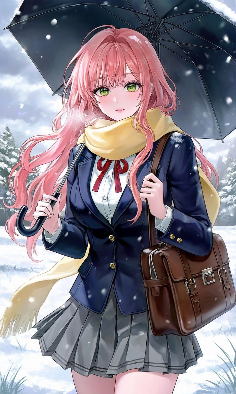Anime nữ học sinh đáng yêu hồn nhiên