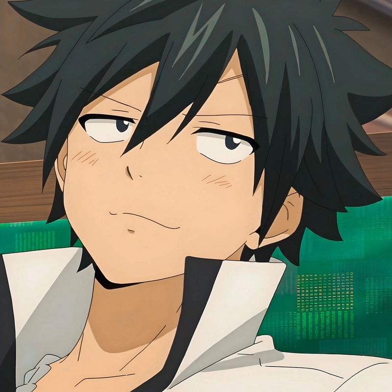Biểu cảm ma lực lạnh giá Gray Fullbuster đẹp