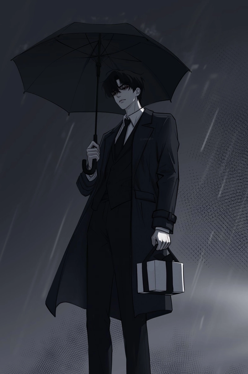 Bức ảnh tổng tài anime với thần thái mạnh mẽ
