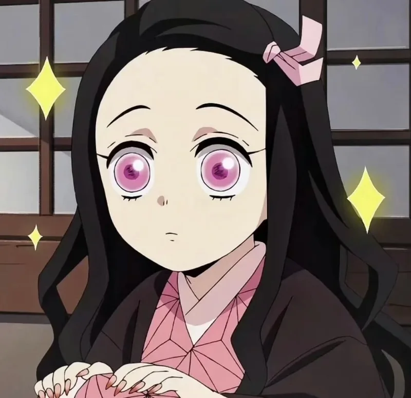 Cài đặt hình nền nezuko với phong cách anime dễ thương