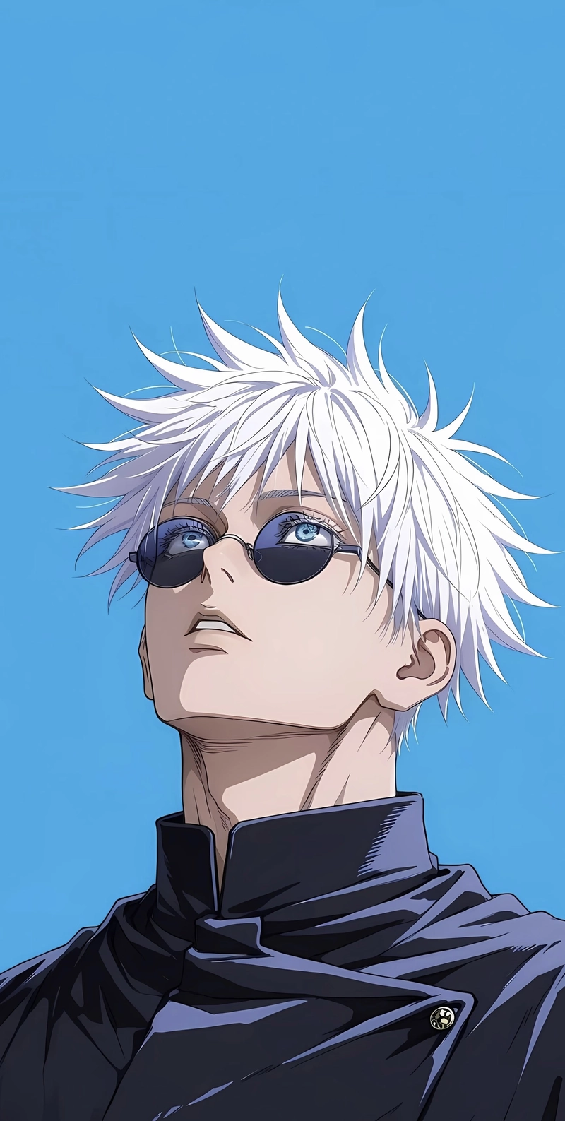 Chân dung tóc trắng nổi bật ảnh anime Gojo