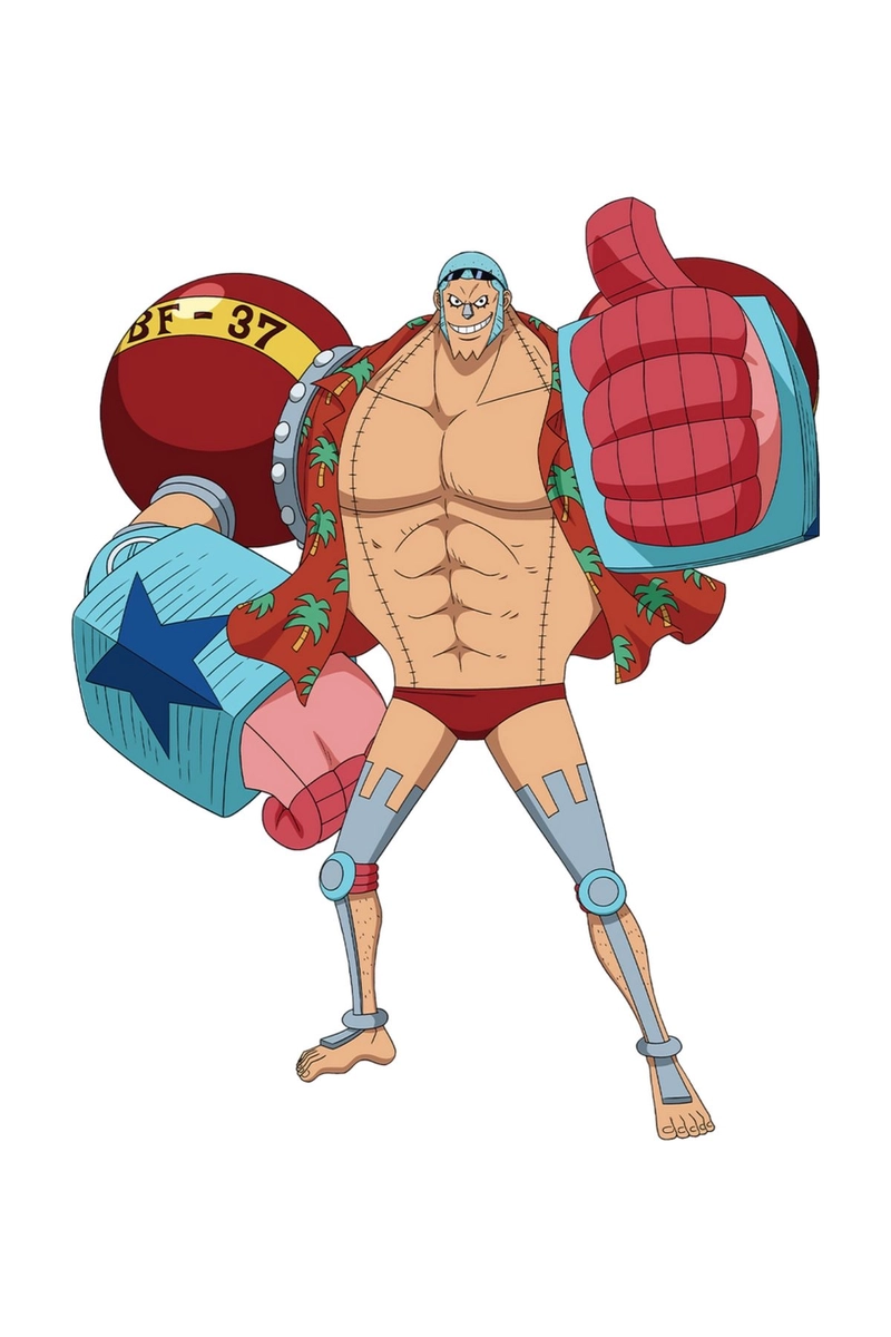Dáng đứng Franky với biểu cảm mạnh mẽ rõ nét