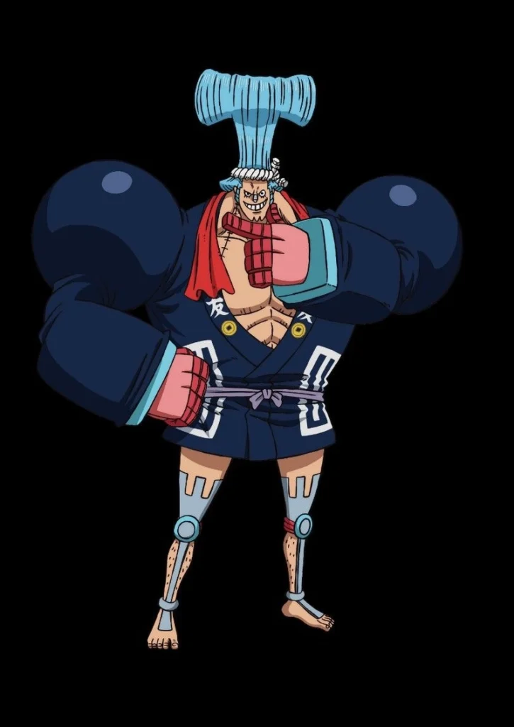 Dáng đứng Franky với phong thái tự tin rõ ràng