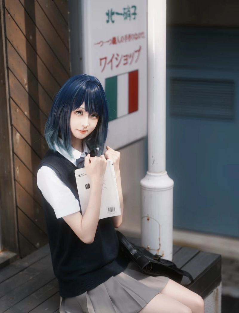 Gái xinh nhẹ nhàng theo cosplay Kurokawa