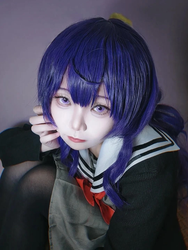 Gái xinh phong cách học đường cosplay Kurokawa