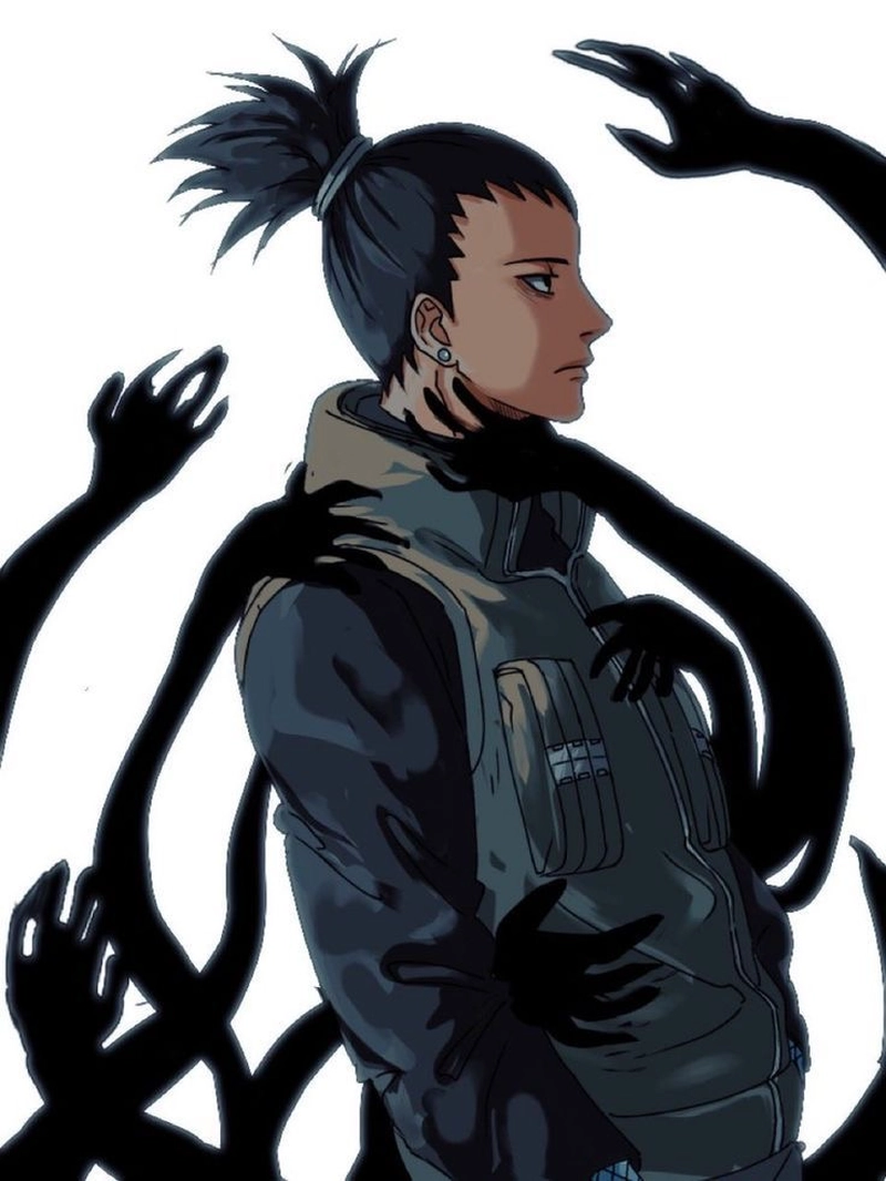 Góc chụp Shikamaru với ánh nhìn xa suy nghĩ