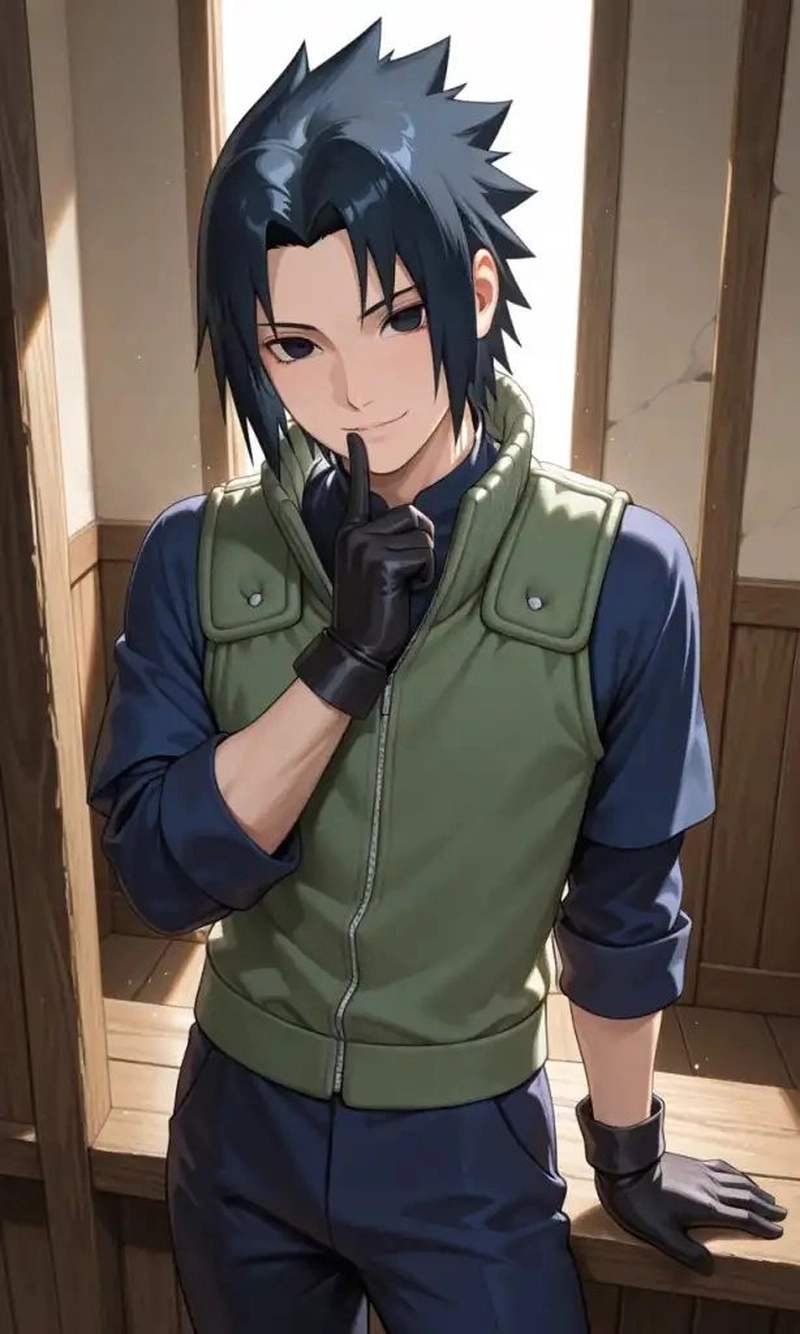 Góc nhìn Sasuke ngầu cùng biểu cảm sắc lạnh đặc trưng