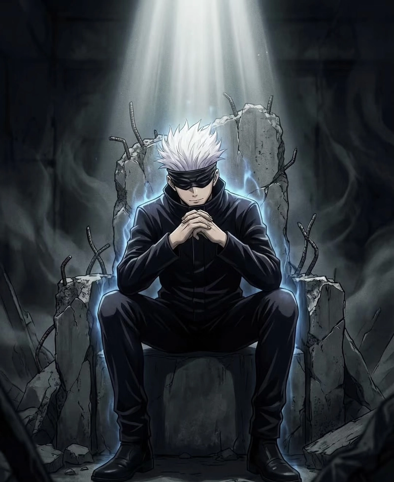Góc nhìn chiến đấu mạnh mẽ Gojo Satoru anime